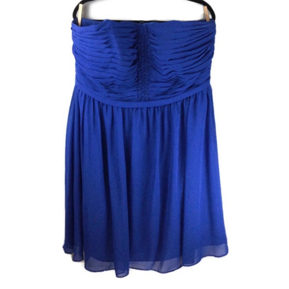 Alfred Angelo Strapless Blue Dress